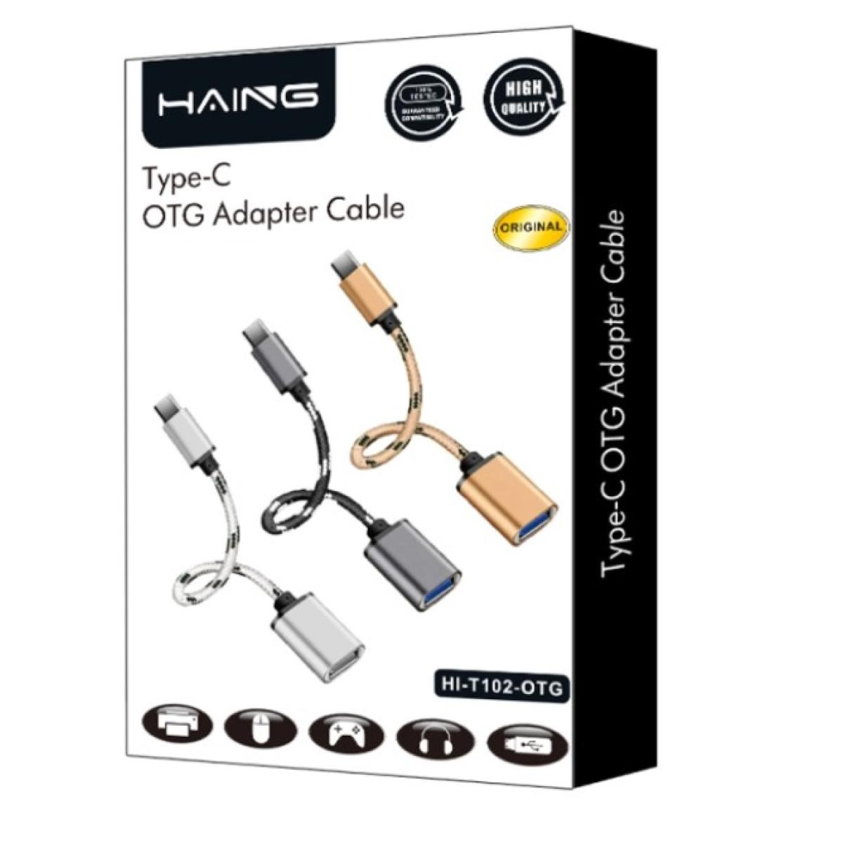 HAING HI-T102-OTG Type-C OTG Cable Adapter HAING HI-T102-OTG Type-C OTG Cable Adapter